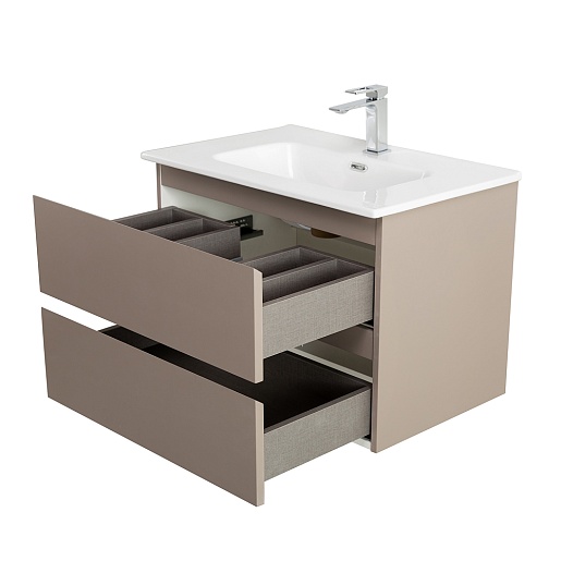 BelBagno Тумба под раковину Kraft 39-70 подвесная Бежевый матовый – картинка-9